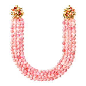 Colier din jad de culoare rose pink